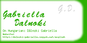 gabriella dalnoki business card