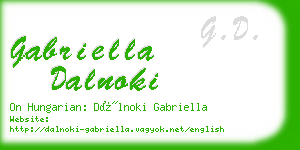gabriella dalnoki business card